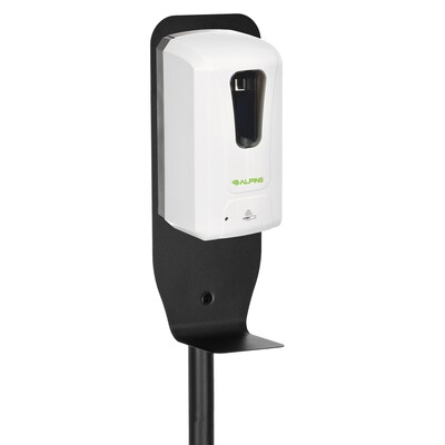 Alpine Industries Wall Mount Automatic Foam Hand Sanitizer and Soap Dispenser with Floor Stand, 40 o