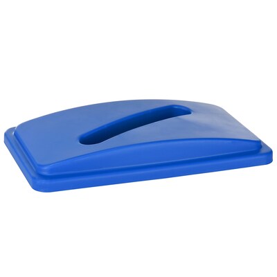 Alpine Industries Polypropylene Recycling Bin, 23 Gallon, Blue (477-R-BLU-PKG3)