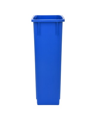 Alpine Industries Polypropylene Recycling Bin, 23 Gallon, Blue (477-R-BLU-PKG1)