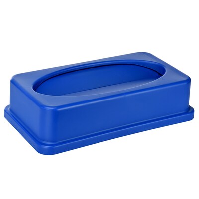 Alpine Industries Polypropylene Recycling Bin, 23 Gallon, Blue (477-R-BLU-PKG1)