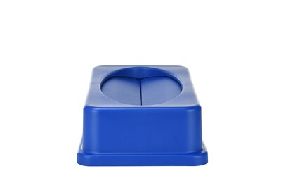 Alpine Industries Polypropylene Recycling Bin, 23 Gallon, Blue (477-R-BLU-PKG1)