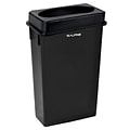 Alpine Industries Trash Can with Two Fold Drop Slot Lid, 23 Gallon, Black (477-BLK-PKG2)