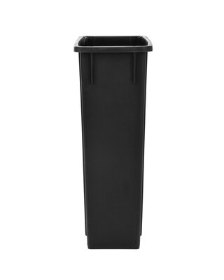 Alpine Industries Trash Can with Two Fold Drop Slot Lid, 23 Gallon, Black (477-BLK-PKG2)