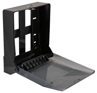 Alpine Industries Transparent Black Tri-fold/C-Fold Paper Towel Dispenser