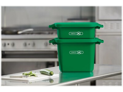 Rubbermaid Compost Bin Lid, for 3 Gal. & 5.5 Gal. Compost Bins, Green  (2108900)