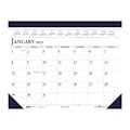 2023 House of Doolittle 22 x 17 Monthly Desk Pad Calendar, White/Gray/Blue (150-23)