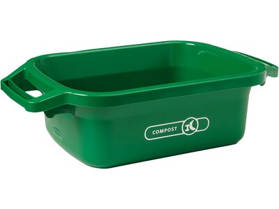 Rubbermaid 3-Gallon Kitchen Compost Bin, Green (2055571)