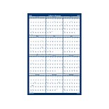 2023 House of Doolittle Classic 66 x 33 Yearly Wet-Erase Wall Calendar, Reversible, Blue/White (39
