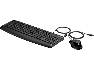 HP Pavilion 200 Keyboard and Optical Mouse Combo, Black (9DF28AA#ABL)