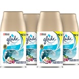 Glade Air Freshener Automatic Spray Refill, Aqua Waves Scent, 6.2 Oz., 4/Pack (325078)