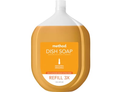 Method Liquid Dish Soap Refill, Clementine, 54 oz. (10576)