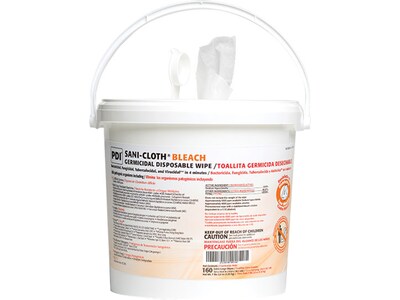 PDI Sani-Cloth Bleach Wipes, 160/Pail, 2 Pails/Carton (P7007P)
