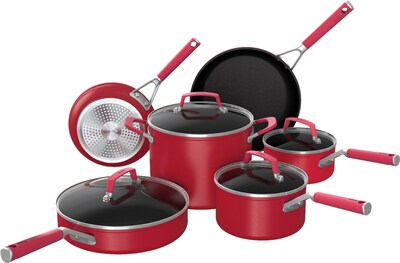 MASTER Chef Silicone Non-Stick Bakeware Set, Red, 5-pc