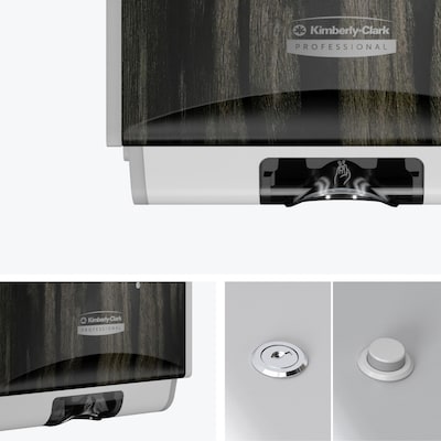 Kimberly-Clark Professional ICON Automatic Wall Mounted Hand Soap/Sanitizer Dispenser, Ebony Woodgrain (58754)