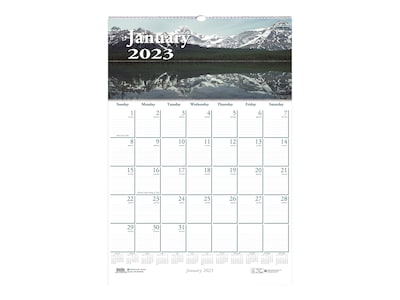 2023 House of Doolittle Earthscapes Scenic 12 x 16.5 Monthly Wall Calendar (378-23)