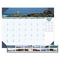 2023 House of Doolittle Earthscapes Coastlines 22 x 17 Monthly Desk Pad Calendar (178-23)