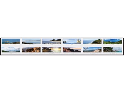 2023 House of Doolittle Earthscapes Coastlines 22" x 17" Monthly Desk Pad Calendar (178-23)