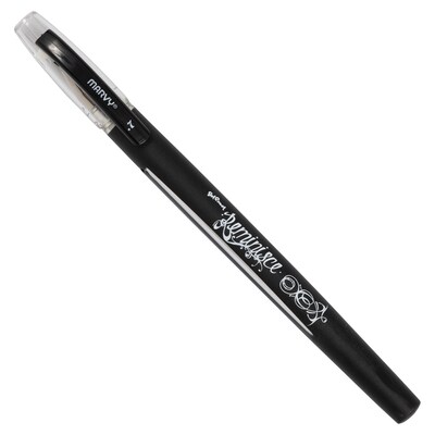 Marvy Uchida Gel Pens, 0.7 mm, Black, 2/Pack (6534963a)