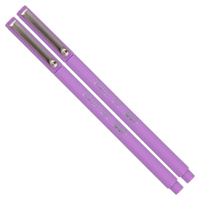 Marvy Uchida Le Pen Felt Pen, Ultra Fine Point, Lavender Purple Ink, 2/Pack (7655874A)