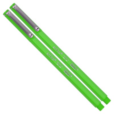 Marvy Uchida Le Pen Felt Pen, Ultra Fine Point, Light Green Ink, 2/Pack (7655877A)