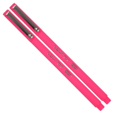 Marvy Uchida Le Pen Felt Pen, Ultra Fine Point, Pink Ink, 2/Pack (7655883A)