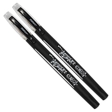 Marvy Uchida Gel Pens, 0.7 mm, Black, 2/Pack (6534963a)