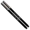 Marvy Uchida Le Pen Felt Pen, Ultra Fine Point, Black Ink, 2/Pack (7655868A)