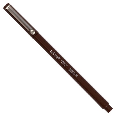 Marvy Uchida Le Pen Felt Pen, Ultra Fine Point, Brown Ink, 2/Pack (7655870A)