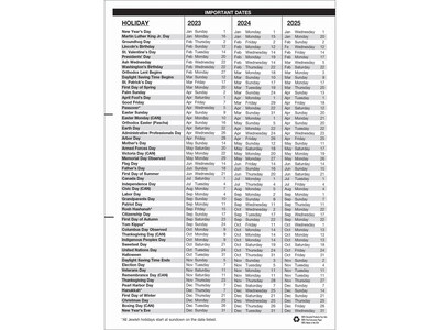 2023 House of Doolittle 7" x 10" Daily & Monthly Appointment Planner, Black (2896-32-23)