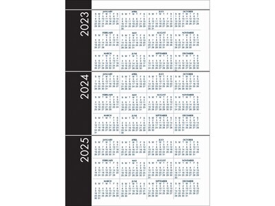 2023 House of Doolittle 7" x 10" Daily & Monthly Appointment Planner, Black (2896-32-23)