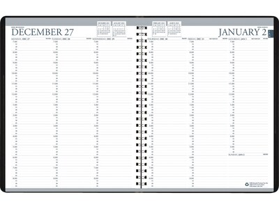 2023 House of Doolittle 8.5 x 11 Weekly Appointment Book, Black (27207-23)