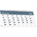 2023 House of Doolittle Bar Harbor 7 x 4.25 Monthly Desk Calendar, White/Blue (3679-23)