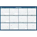 2023 House of Doolittle 32 x 48 Yearly Dry Erase Wall Calendar, Reversible, Blue/White (3961-23)