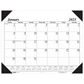 2023 House of Doolittle Economy 22 x 17 Monthly Desk Pad Calendar, White/Black (124-02-23)