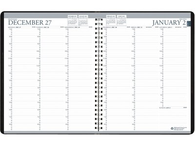 2023 House of Doolittle 8.5" x 11" Weekly Appointment Planner, Black (27202-23)