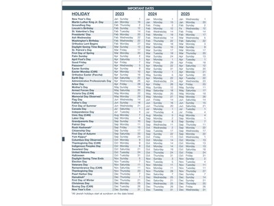 2023 House of Doolittle 8.5" x 11" Weekly Appointment Planner, Black (27202-23)