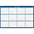2023 House of Doolittle 37 x 24 Yearly Dry Erase Wall Calendar, Reversible, Blue/White (396-23)