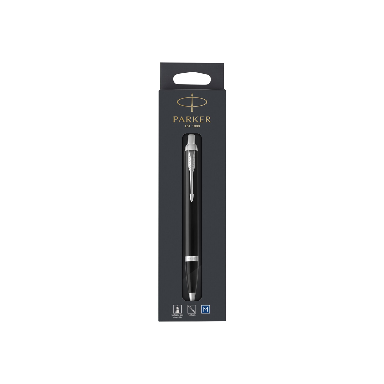 Parker IM Retractable Ballpoint Pen, Medium Point, Blue Ink (1975554)