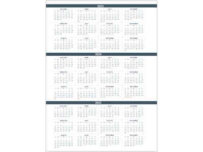 2023 House of Doolittle Executive Series 8.5" x 11" Daily Planner, Black (28292-23)