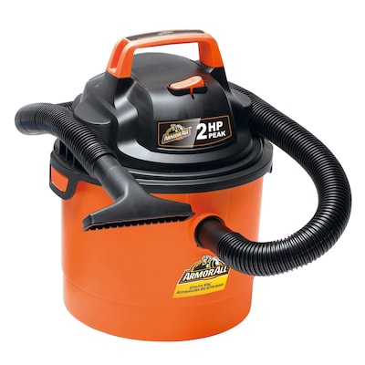 Armor All 2.5 Gal Wet/Dry 2HP Portable Vacuum Cleaner Orange, (VOM205P 0901)