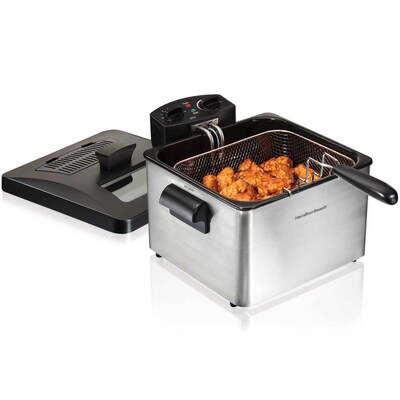 Hamilton Beach 4.5L Professional-Style Deep Fryer, Silver (35034)