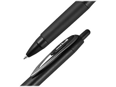 uni-ball 207 Plus+ Retractable Gel Pen, Medium Point, Black Ink, 4/Pack (70460)