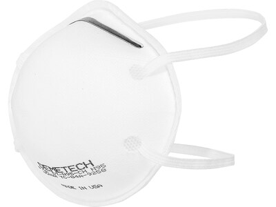 DemeTECH Disposable N95 Surgical Half Face Respirator, Adult, White, 20/Pack (DT-S95001-C)
