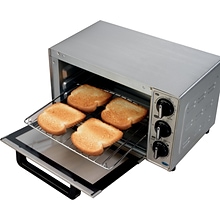 Hamilton Beach 4 Slice Toaster Oven, Stainless Steel (31401)