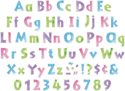 Barker Creek Tie-Dye 4" Letter Pop - Outs, 510 Characters/Set (4348)