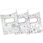 Barker Creek Color Me! Peel & Stick Library Pockets, Multi Design Set, 60/Set (4138)