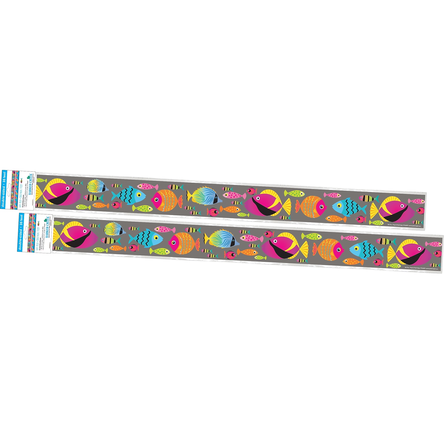 Barker Creek Kai Ola Tropical Fish Double-Sided Border, 24/Set (4308)