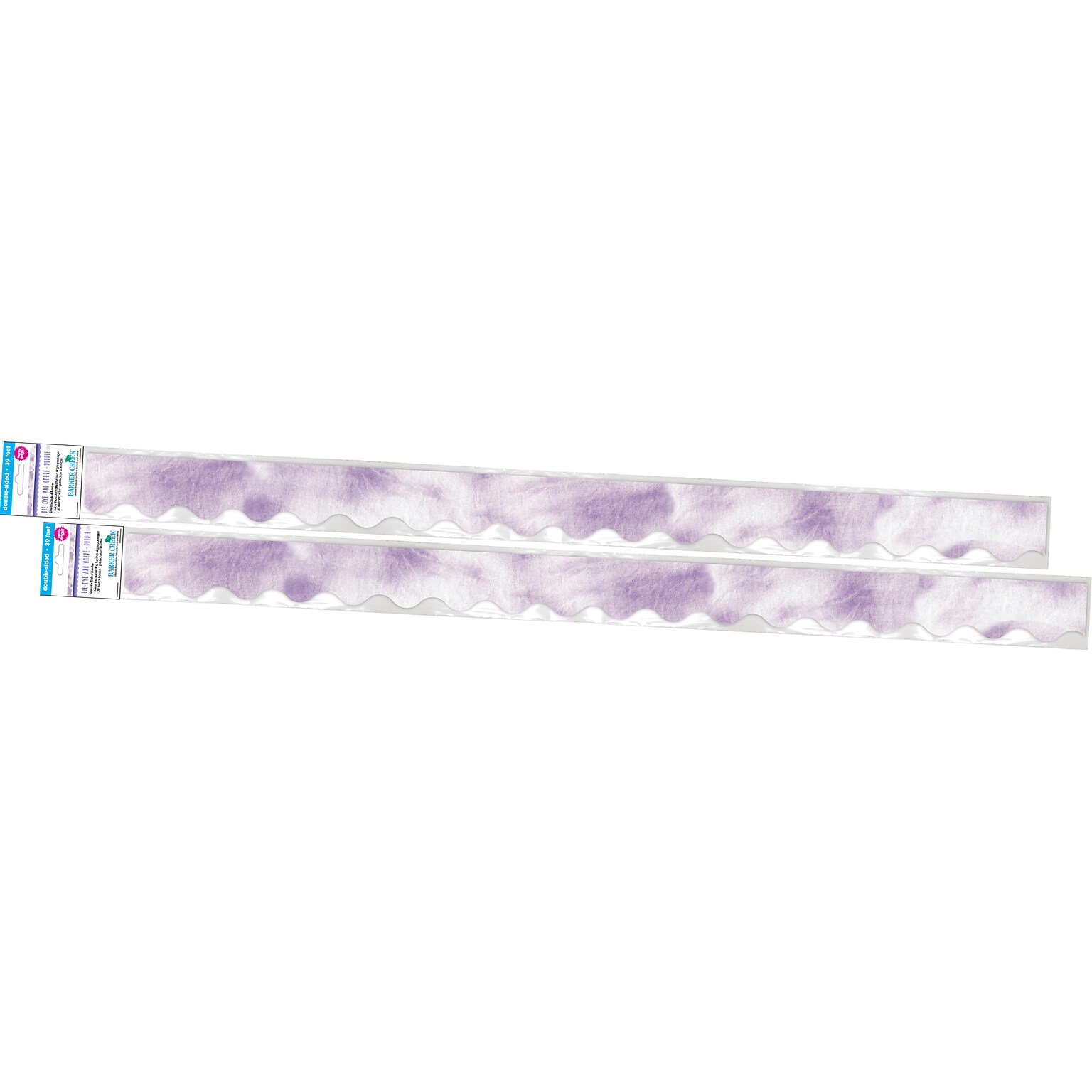 Barker Creek Purple Tie-Dye and Ombré Double-Sided Border, 26/Set (4331)