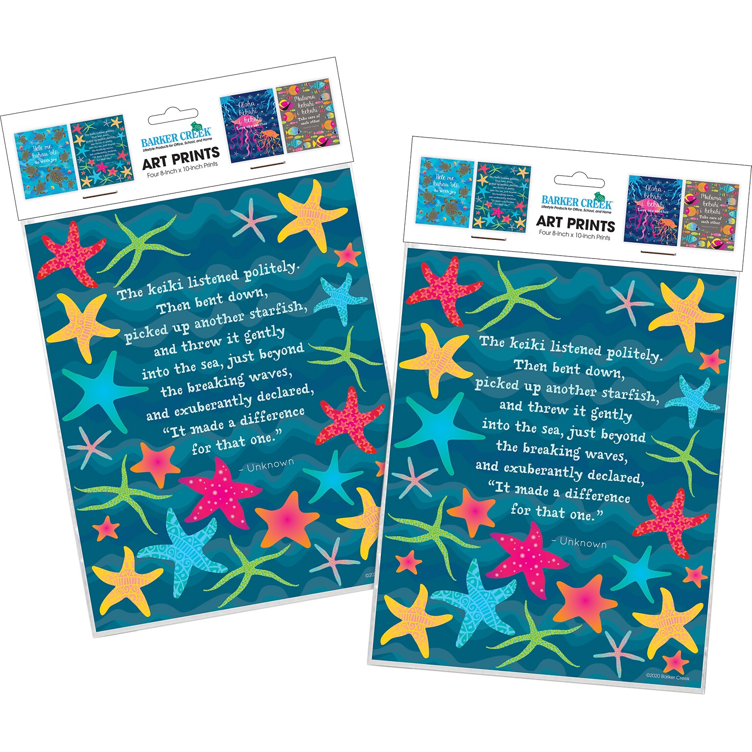 Barker Creek Take Care or Each Other Art Prints, Kai Ola Collection, 8/Set (4183)