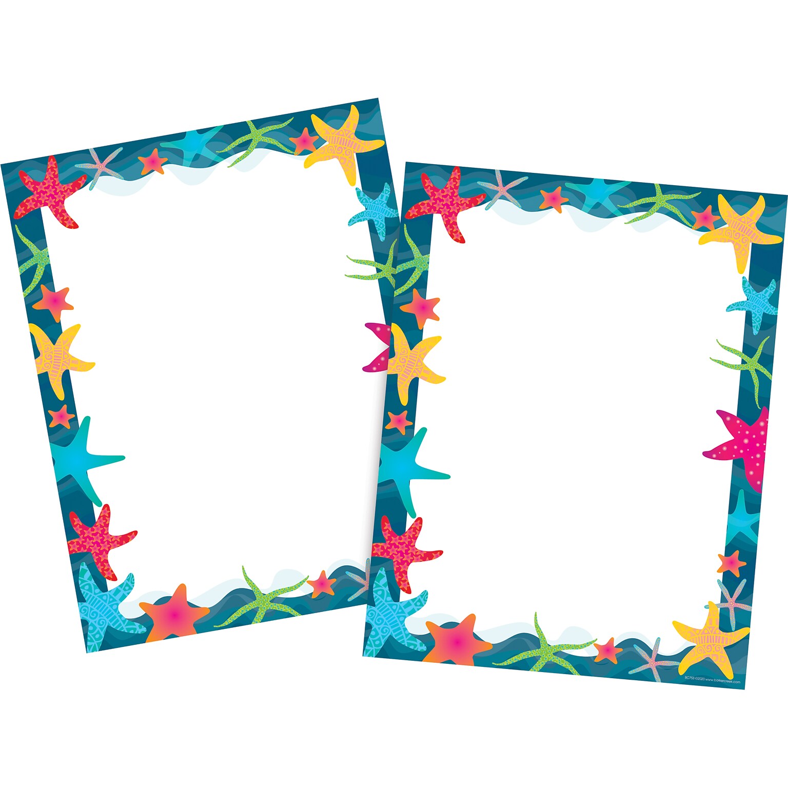Barker Creek Kai Ola Computer Paper, 8.5 x 11, 60 lbs., Multicolored, 100 Sheets/Pack (4203)
